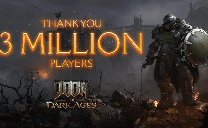 Doom: The Dark Ages Hits 3 Million بازی