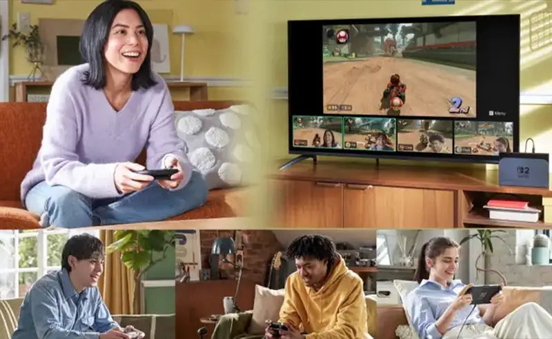 Switch 2's GameChat feature گیم چت
