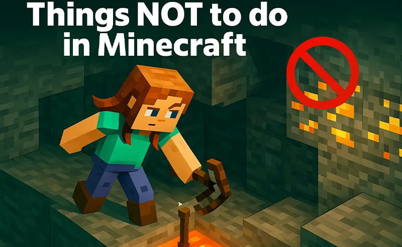 Things not to do in mine craft part-4 نباید انجام داد